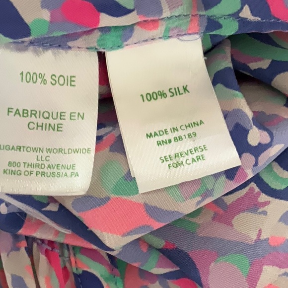 Lily Pulitzer Elsa Silk Top - Picture 6 of 6